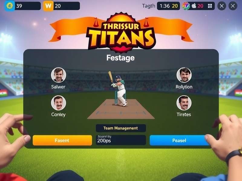 Thrissur Titans festival event with Indian themes