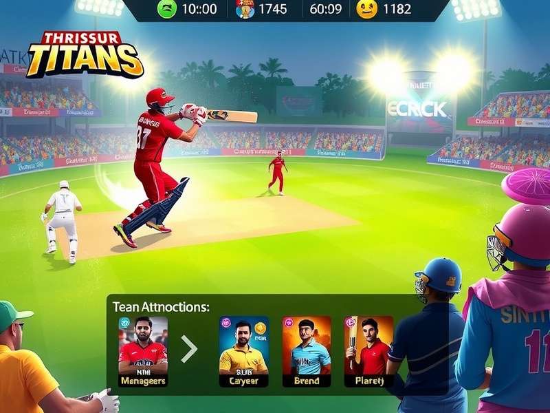 Thrissur Titans team management interface